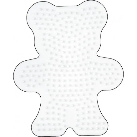Hama Midi Pärlplatta Nalle Vit 13x10,5cm – 1 st. Sista chansen