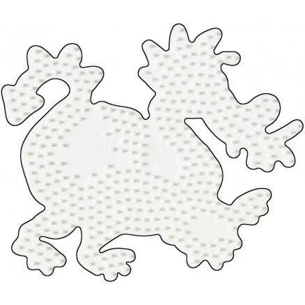 Billigare Hama Midi Pärlplatta Drake Vit 15x13cm – 1 st.