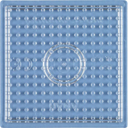 Hama Midi Pärlplatta Fyrkant Liten Transparent 7,5x7,5cm – 1 st. Fri frakt