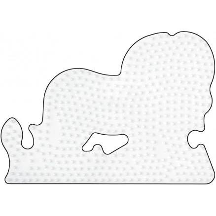 Billigare Hama Midi Pärlplatta Lejon Vit 15x11cm – 1 st.