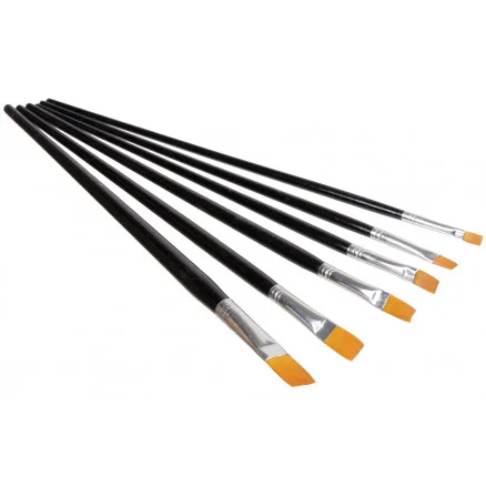 Artino Målarpenslar/Artist Brush Set Flat Synthetic Ass. sizes – 6 st. Begränsat antal