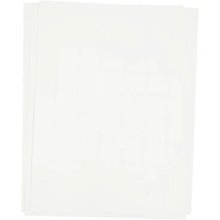 Kundfavorit Transferark, vitt, 21,5x28 cm, för ljusa och mörka textilier, 3 ark/ 1 frp.