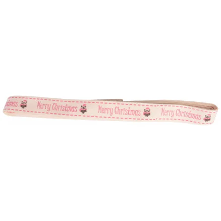 Erbjudandepris Infinity Hearts Tygband/Presentsnöre Merry Christmas 15mm – 3 meter