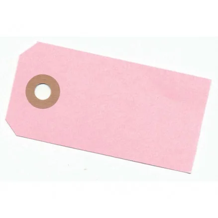 Snabb frakt Paper Line Manillamärken Rosa 4x8cm – 10 st.