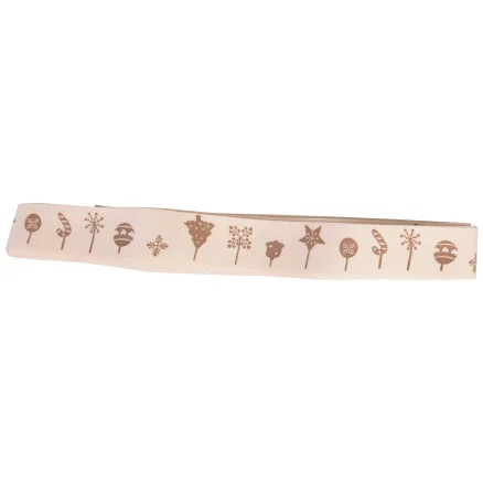 Infinity Hearts Tygband/Presentsnöre Ass. Julmotiv mörk 20mm – 3 meter risnedsättning