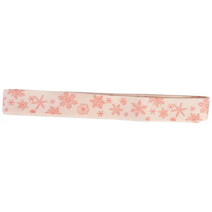 Begränsad tid Infinity Hearts Tygband/Presentsnöre Ass. Snöflinga Röd 20mm – 3 meter