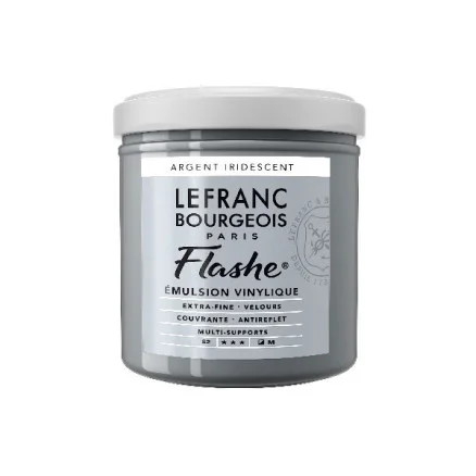 Snabb frakt Flashe Akryl 125ml Silver Iriserande 832
