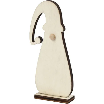 Kampanjpris Jultomte, H: 10 cm, D: 1,5 cm, B: 4,5 cm, tjocklek 3 mm, 3 st./ 1 förp.