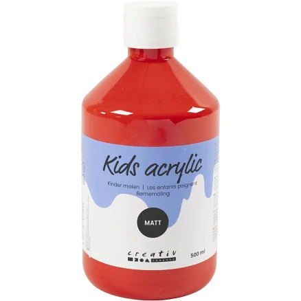 Endast denna vecka Akrylfärg Matt, röd, 500 ml/ 1 flaska