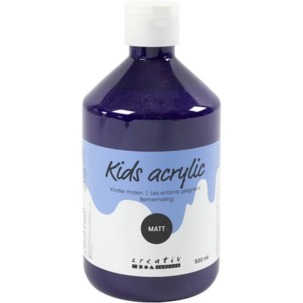 Akrylfärg Matt, violet, 500 ml/ 1 flaska risnedsättning