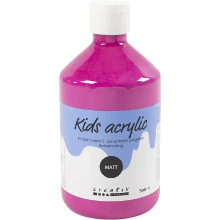 Akrylfärg Matt, rosa, 500 ml/ 1 flaska Sänkt pris