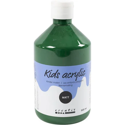 Akrylfärg Matt, mörkgrön, 500 ml/ 1 flaska Nyhet
