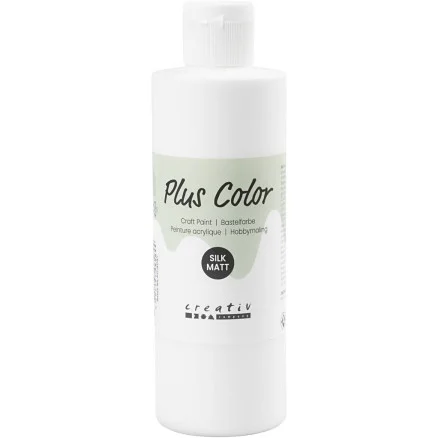 Rabatt Plus Color Hobbyfärg, vit, 250 ml/ 1 flaska