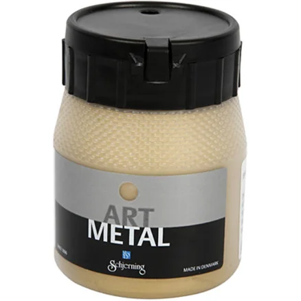 Hobbyfärg Metallic, Ljus guld (5102), 250ml/ 1 flaska I lager