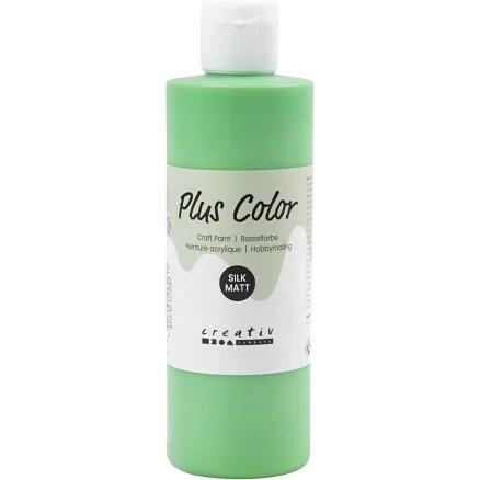 Plus Color Hobbyfärg, bright green, 250 ml/ 1 flaska Snabb frakt
