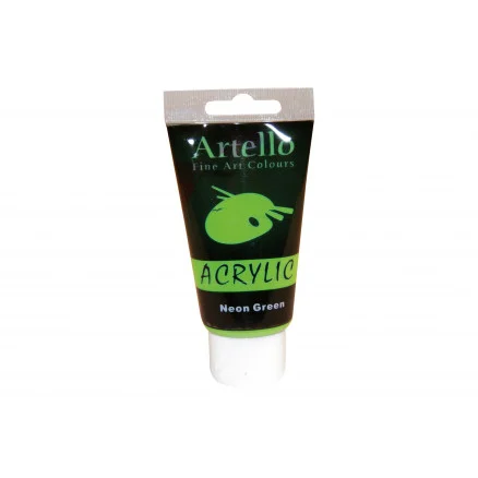 Expressleverans Artello Akrylfärg/Konstnärsfärg Neongrön 75ml