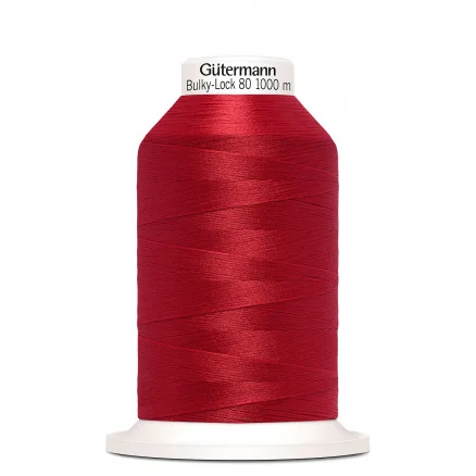 Gütermann Bulky-Lock 80 Sytråd Polyester 156 Röd – 1000m Reapris