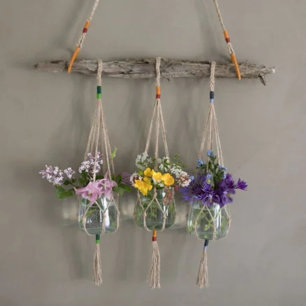 DIY Hanging Pots av Rito Krea – Hängvaser Knytmönster Kampanj