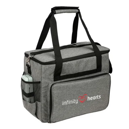 Premium Infinity Hearts Symaskinsväska Grå 45x24x35cm