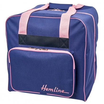Hemline Overlock Syväska Retro Blå/Rosa 39x32x36cm Billig