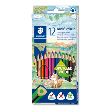 Fynd Staedtler Noris Triangular färgpennor – 12 st.
