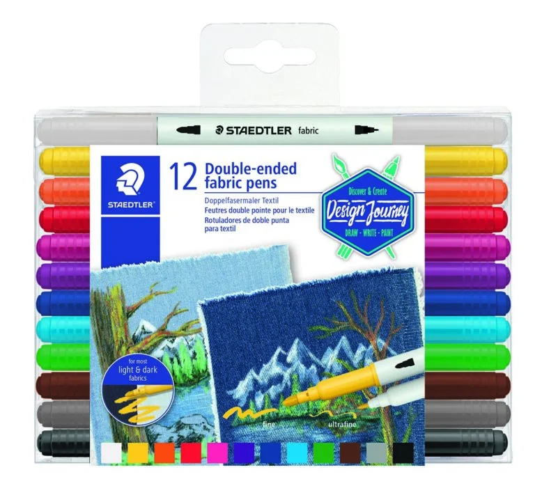 Nyhet Staedtler tyg tusser – 12 st