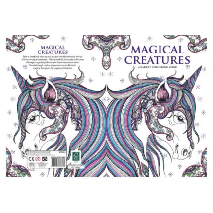 Extra rabatt A4 Magical Creatures Målarbok 32 sidor