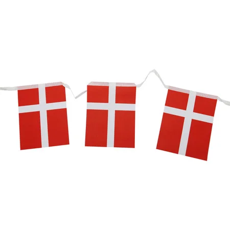 Fynd Flagguirlande DK 8 st Papper – 797415