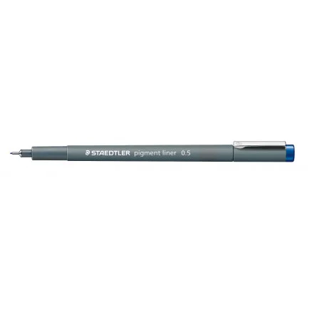 Billig Staedtler Pigment Liner Tuschpenna Blå 0,5mm – 1 st.