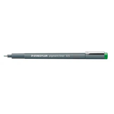 Begränsad tid Staedtler Pigment Liner Tuschpenna Grön 0,5mm – 1 st.