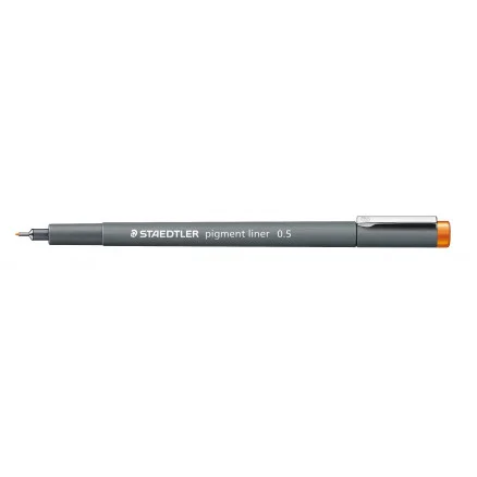 Sista chansen Staedtler Pigment Liner Tuschpenna Orange 0,5mm – 1 st.