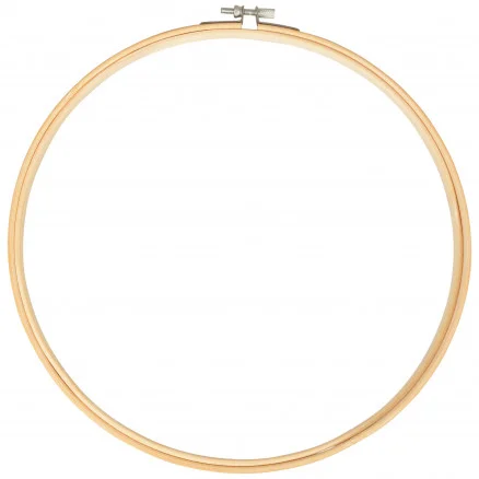 Beställ nu Infinity Hearts Broderiring Bambu Natur 26cm