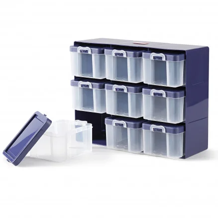 Fynd Prym Sorteringslåda med 9 Lådor Plast 27x21x12cm