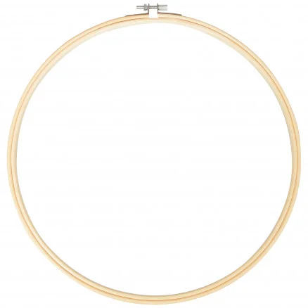 Infinity Hearts Broderiring Bambu Natur 30cm Expressleverans