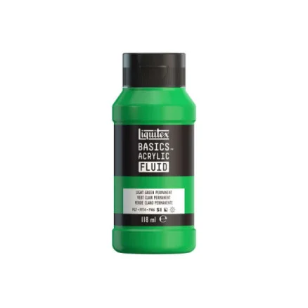 Basics fluid 118ml ljusgrön permanent rad 312 Premium