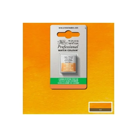 Kundfavorit Akvarellfärg pro. 1/2 panna kadminumfri, orange