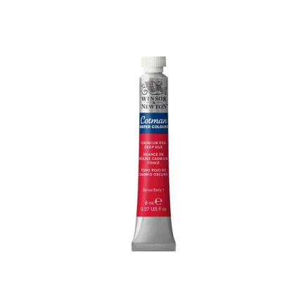 Cotman akvarellfärg 8ml Cad Red Deep Hue 098 Snabb frakt
