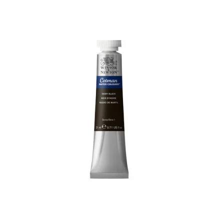 Cotman akvarellfärg 21ml Ivory Black 331 Expressleverans