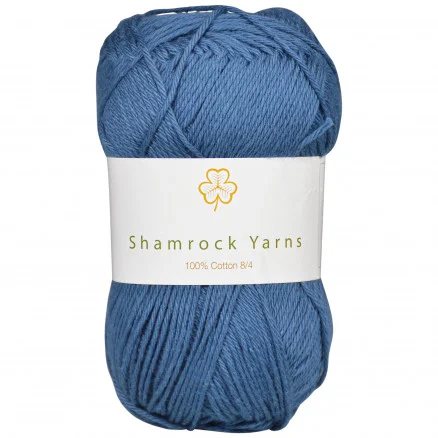 Shamrock Yarns 100% Bomull Garn 09 Marinblå Säker betalning