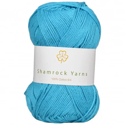 Shamrock Yarns 100% Bomull Garn 12 Mörk Turkos Billig
