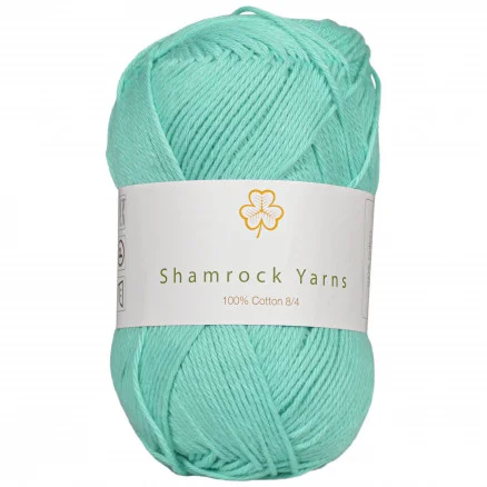 Shamrock Yarns 100% Bomull Garn 16 Klar Mint Populär