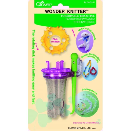 Kampanj Clover Wonder Knitter / Påtdocka / Sticklisa