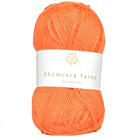 Shamrock Yarns 100% Bomull Garn 24 Dov Ljus Orange Köp online