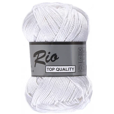 Lammy Rio Garn Unicolor 05 Vit I lager