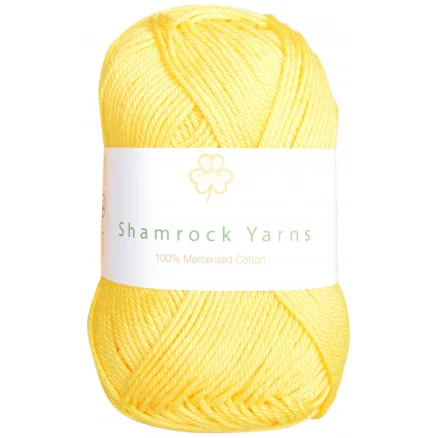 Extra rabatt Shamrock Yarns Mercerised Cotton 179 Gul