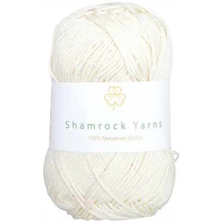 Shamrock Yarns Mercerised Cotton 172 Natur Köp nu