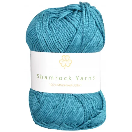 Beställ idag Shamrock Yarns Mercerised Cotton 132 Petrol