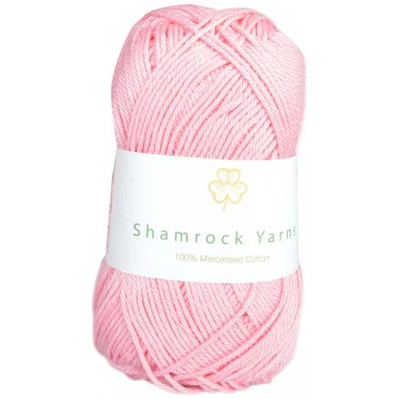 Erbjudande Shamrock Yarns 100% Mercerised Cotton 05 Ljusrosa
