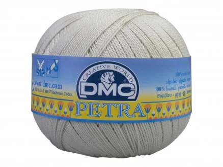 DMC Petra nr. 5 Virkgarn Unicolor 54003 Pärlgrå Sänkt pris