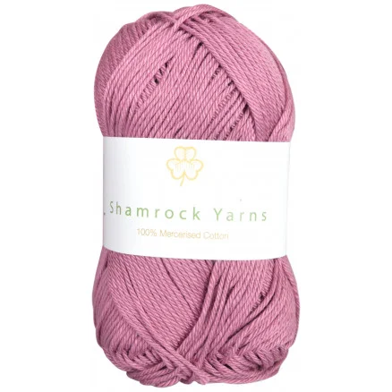 Shamrock Yarns Mercerised Cotton 78 Mörk Gammelrosa Köp nu